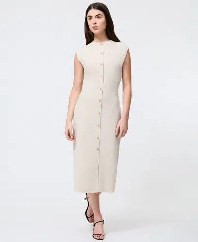 French Connection Women's Marley Knit Sleeveless Midi Dress In Brown