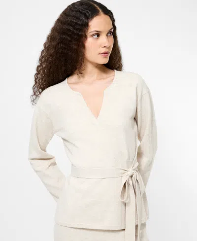 FRENCH CONNECTION WOMEN'S MARLEY KNIT WRAP CARDIGAN SWEATER
