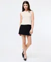 French Connection Mozart Crop Sweater Vest In Neutral
