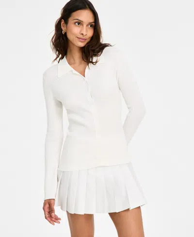 French Connection Women's Nadina Button-front Top In Summer White