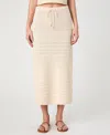 French Connection Women's Nellis Cotton Side-slit Skirt