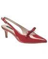 French Connection Quinny Slingback Kitten Heel In Red