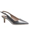 French Connection Quinn Leather Sandal Silvr Silve In Multi
