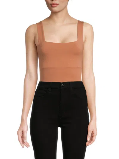 French Connection Women's Rallie Bodysuit In Mocha Mouse