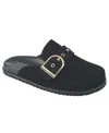 French Connection Women's Reina Buckle Strap Clogs In Black