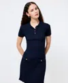 French Connection Crinkle Knit Slim Polo
