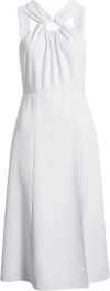 FRENCH CONNECTION WOMEN'S RING DETAIL CREPE A-LINE COCKTAIL DRESS