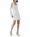 French Connection Rudy Textured A Line Dress In Summer White
