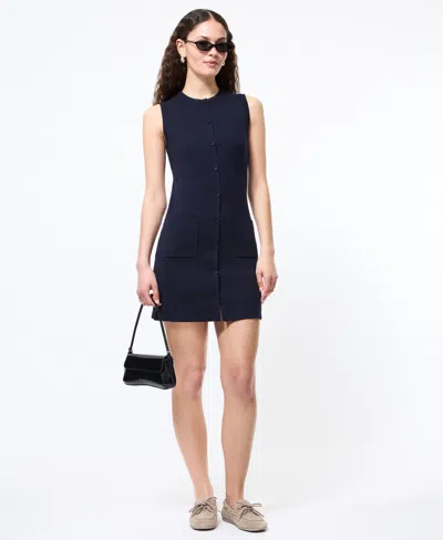 FRENCH CONNECTION WOMEN'S RUTHIE BUTTON-FRONT SWEATER DRESS
