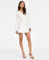 French Connection Women's Sabine Twill Pleated Mini Skirt In Summer White