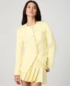 French Connection Sabine Slim Fit Stretch Cotton Twill Jacket In Cornsilk Yellow