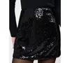 French Connection Sadie Sequin Miniskirt In Black