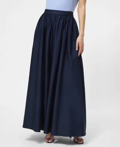 French Connection Women's Sateen Weave Maxi Skirt In Blue