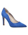 French Connection Women's Scallop Slip-on Heels Sandals In Blue