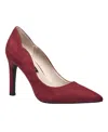 French Connection Women's Scallop Slip-on Heels Sandals In Red