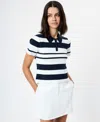 French Connection Maxime Knit Stripe Top In Neutral