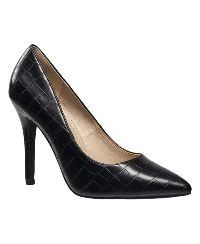French Connection Women's Sierra Pump Sandal In Black Croco