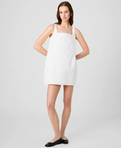 French Connection Women's Sleeveless Cotton Mini Dress In White