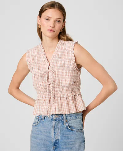 French Connection Women's Sleeveless V-neck Top In Neutral