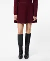 French Connection Vhari Knit Mini Skirt  Skirts In Burgundy