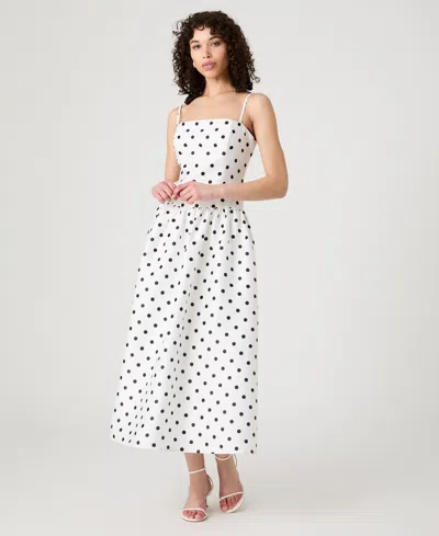 French Connection Women's Strappy Polka Dot Midi Dress