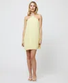 French Connection Sunburst Pleated Halter Mini Dress  Dresses In Cornsilk Yellow