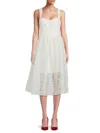 FRENCH CONNECTION WOMEN'S SWEETHEART LACE MIDI DRESS