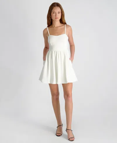 French Connection Women's Sweetheart Neck Mini Dress In White