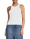 French Connection Women's Tallie Highneck Tank Top In Linen White
