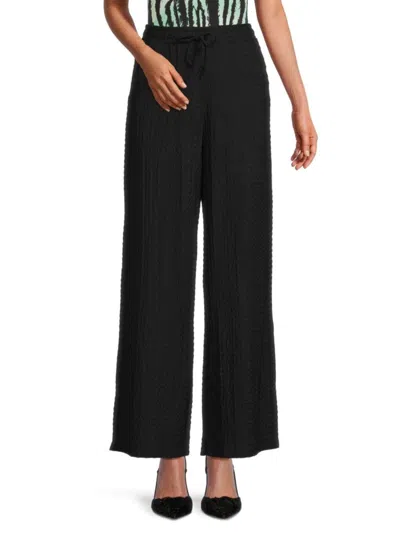 French Connection Black Ame Suiting Wide Leg Trousers