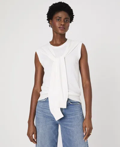 French Connection Women's Tie-shoulder Sleeveless Sweater In White