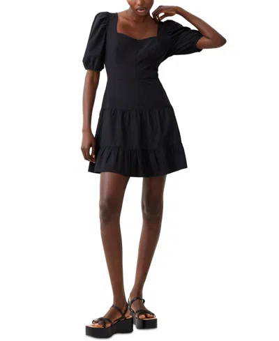 French Connection Women's Tiered Fit & Flare Dress In Black