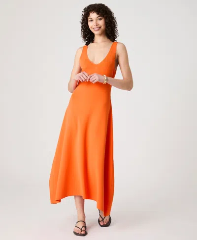 FRENCH CONNECTION WOMEN'S V-NECK FIT & FLARE MIDI DRESS