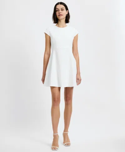French Connection Women's Whisper Cap-sleeve Mini Dress In Black