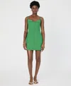 French Connection Whisper Foldover Mini Dress In Ultramarine