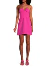 French Connection Women's Whisper Halterneck Mini Dress In Wild Pink