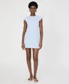 French Connection Women's Whisper Mock-neck Cap-sleeve Dress In Cashmere Blue