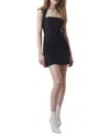 French Connection Whisper Ruth Square Neck Dress In Black