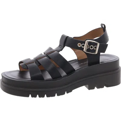 French Connection Womens Adjustable Gladiator Sandals In Black