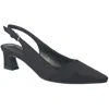 French Connection Womens Buckle Slingback Heels In Black