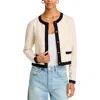 French Connection Vhari Contrast Trim Cardigan In Multi