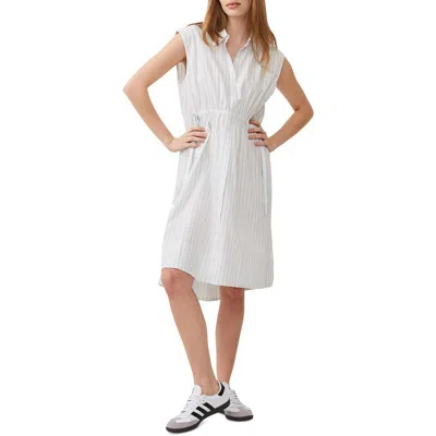 French Connection Womens Cotton Above Knee Shirtdress In Multi