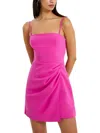 French Connection Womens Cut-out Back Short Mini Dress In Multi