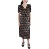 French Connection Womens Floral Print Viscose Fit & Flare Dress In Multi