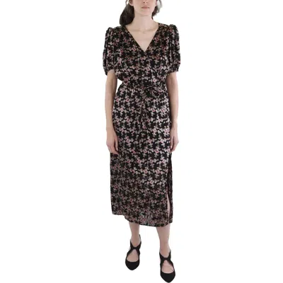 French Connection Womens Floral Print Viscose Fit & Flare Dress In Multi