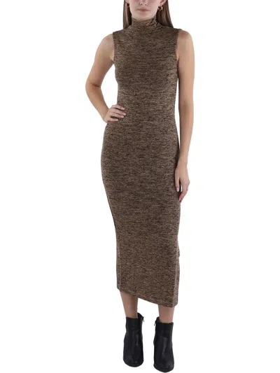 French Connection Womens Knit Tea Length Sweaterdress In Brown