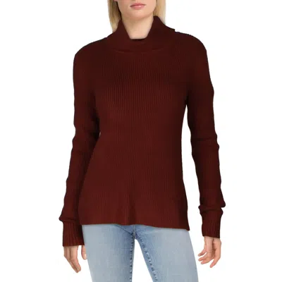 French Connection Womens Knitted Long Sleeve Turtleneck Sweater In Multi