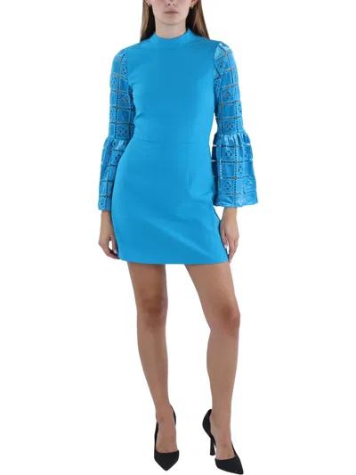French Connection Womens Lace Above Knee Shift Dress In Multi