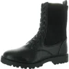 French Connection Womens Lace-up Faux Leather Combat & Lace-up Boots In Black