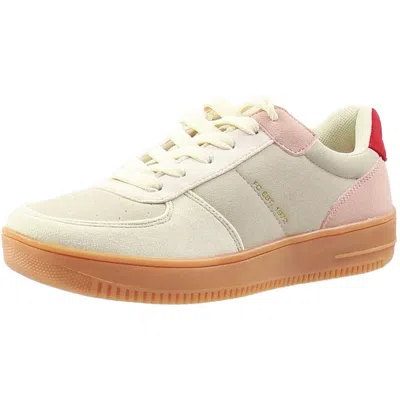 French Connection Womens Lace-up Suede Casual And Fashion Sneakers